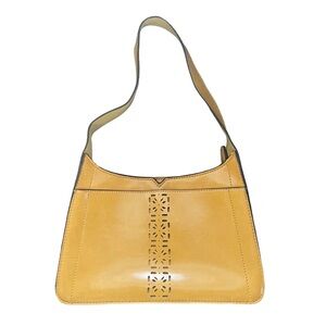 Mondani New York Faux Leather Shoulder Bag with Cutout Design